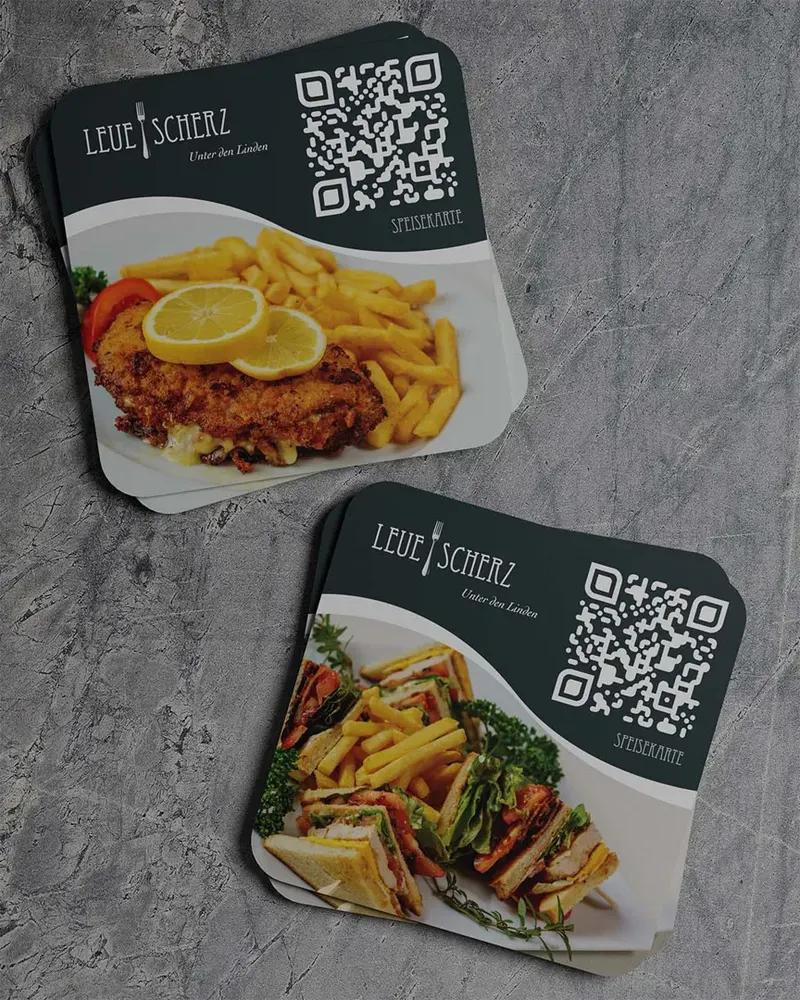 QR-Code auf Werbematerial – erstellt von Werbung 360°